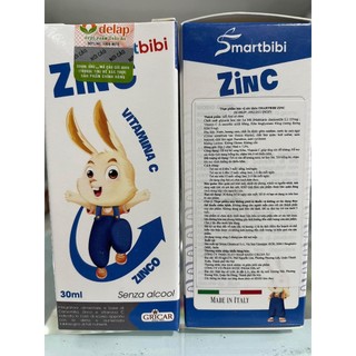 Kẽm hữu cơ Smartbibi Zinc bổ sung vitamin C giúp bé ăn ngon, giảm ốm vặt 30ml