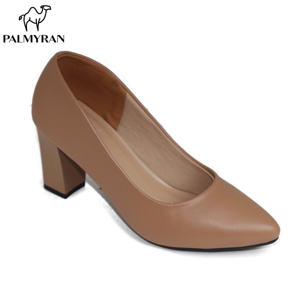 Giày nữ cao gót 7cm da sịn thật palmyran CG30