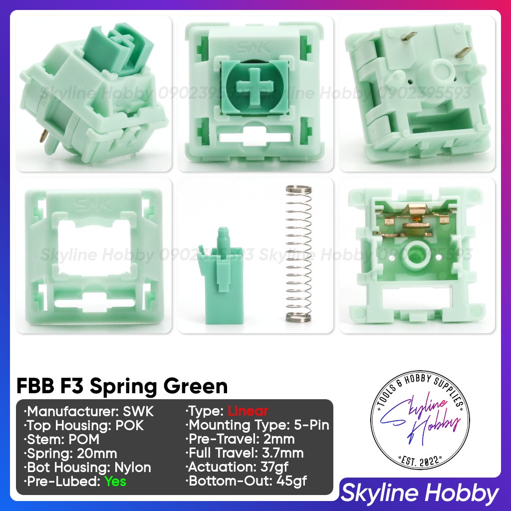 Switch bàn phím cơ SWK - OUTVA Yin, OUTVA Yang, FBB F3, Very Peri ...