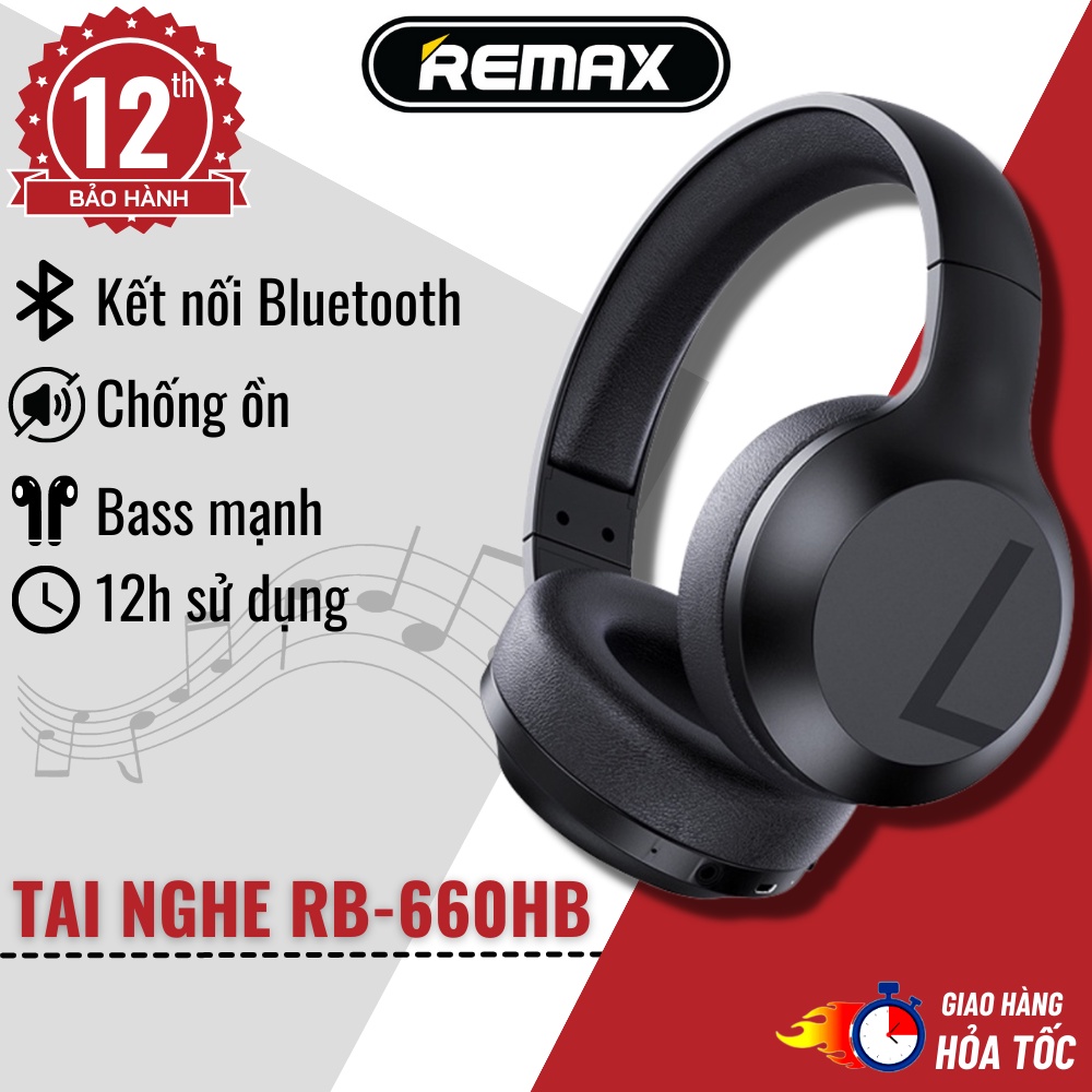 Tai Nghe Bluetooth Chụp Tai Remax Việt Nam RB-660HB , Âm Bass Mạnh Mẽ ...