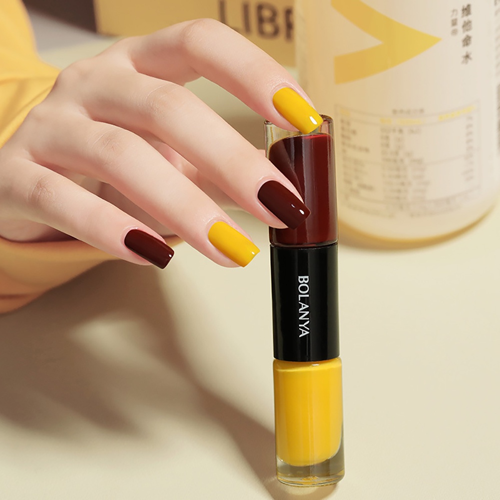Ảnh Sơn Móng Tay BOLANYA Sơn Móng Tay Hai Màu Trong Suốt Nhanh Khô Lâu Trôi 36 màu sắc tùy chọn thời trang 12ml 3