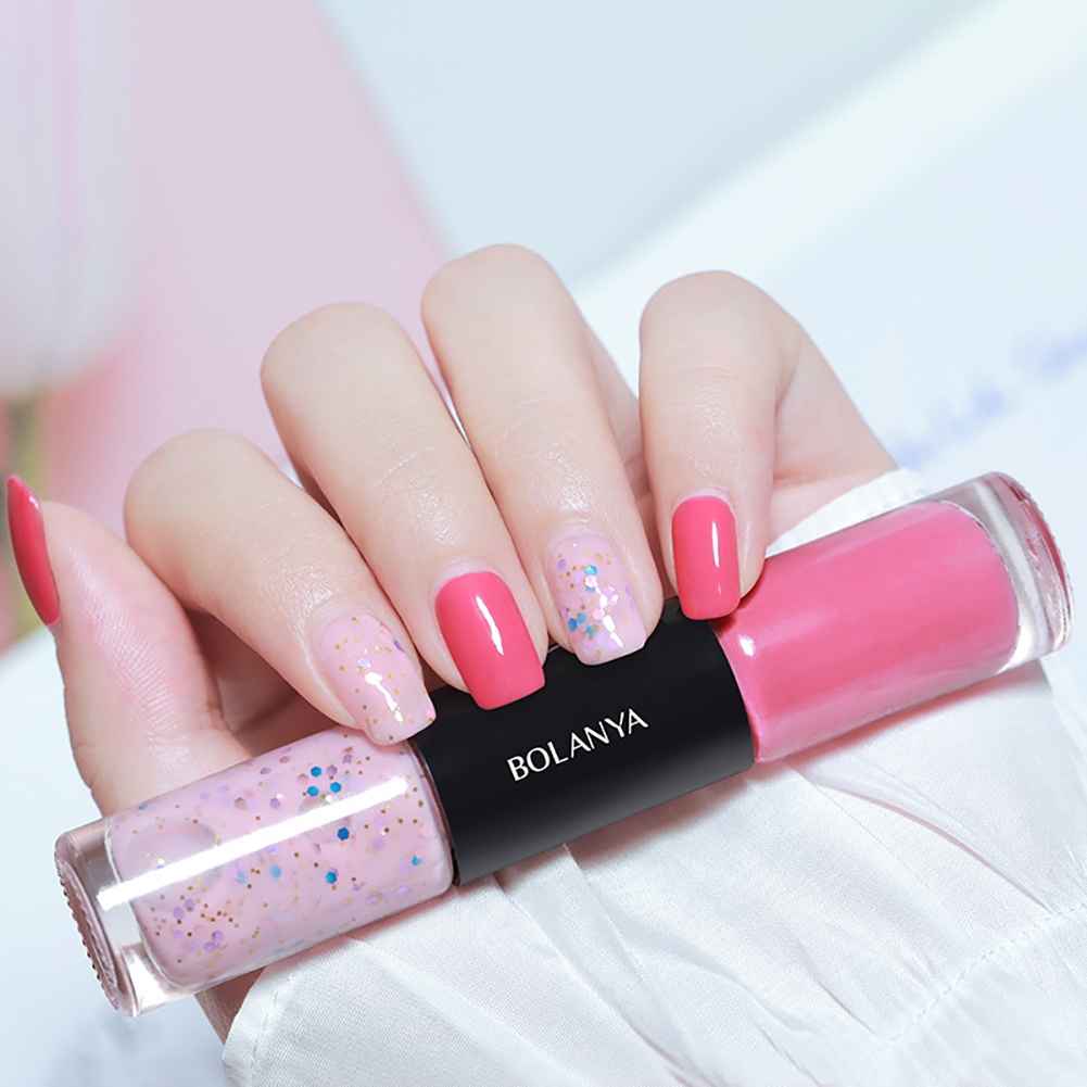 Ảnh Sơn Móng Tay BOLANYA Sơn Móng Tay Hai Màu Trong Suốt Nhanh Khô Lâu Trôi 36 màu sắc tùy chọn thời trang 12ml 4