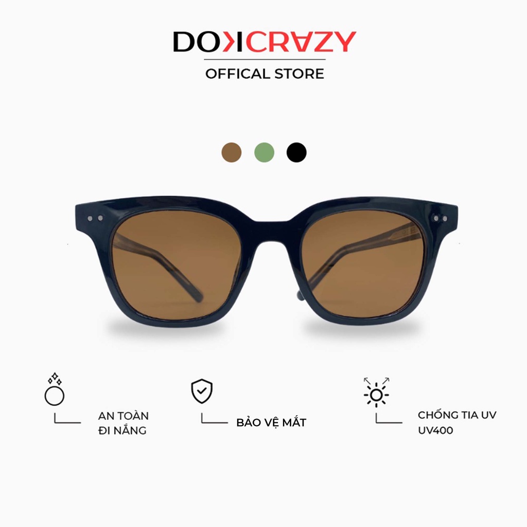 Ảnh Kính mát thời trang DOKCRAZY MOTHY Streetwear Nhựa Cao Cấp, Unisex, Chống UV400, Dáng Basic 1