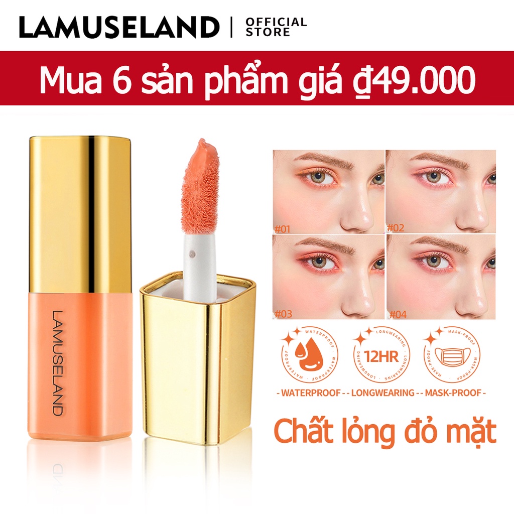 Ảnh Má Hồng Dạng Lỏng Lamuseland 4 Màu Tùy Chọn Mã 3.5g LA2008 1