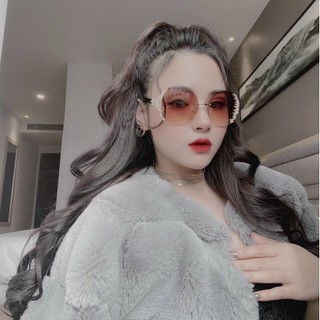 kính ốc pha lê ko viền đính đá cao cấp thời trang cho nữ Bự Store 171