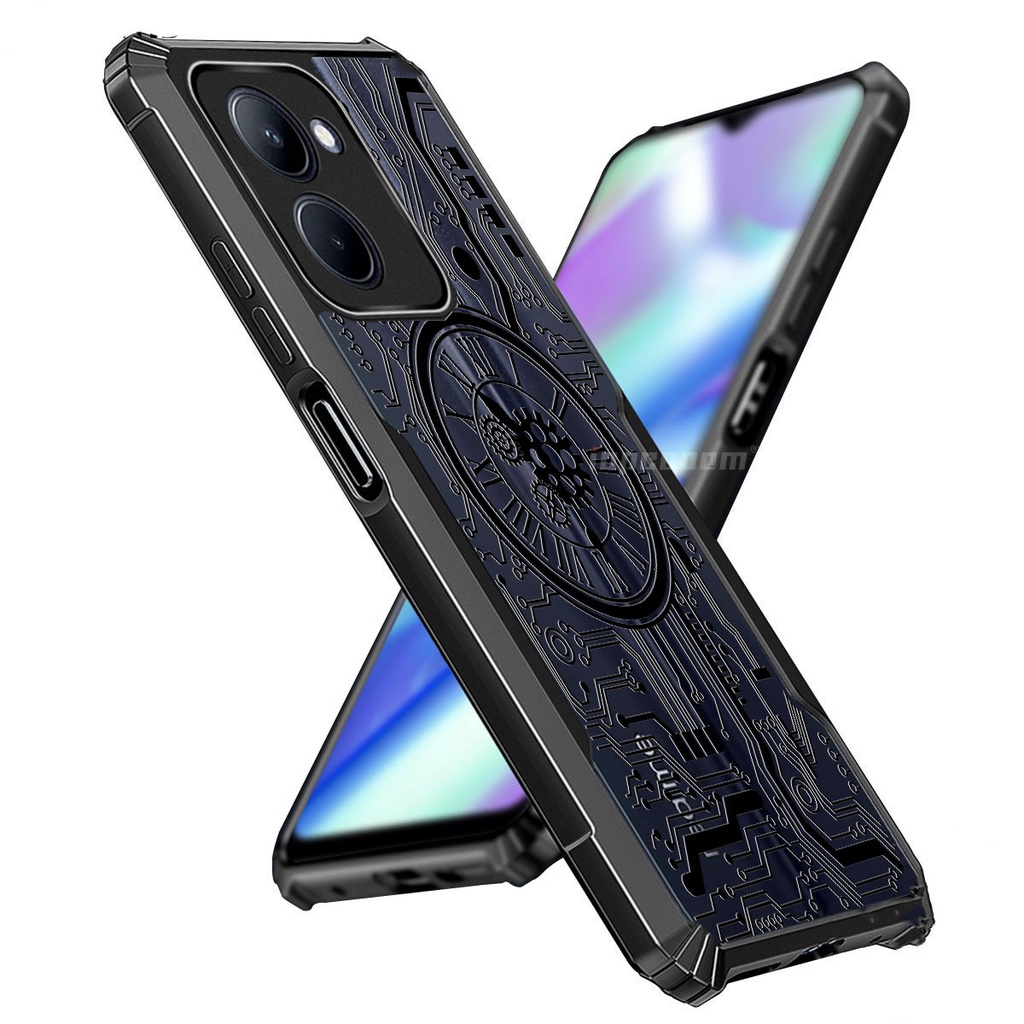Vỏ mặt số cơ Realme 14X 14 13 12 10 Pro Plus + 5G 9i 9 P1 Tốc độ 4G 5G Vỏ chống sốc trong suốt Túi khí Vỏ mặt số kiểu kim loại