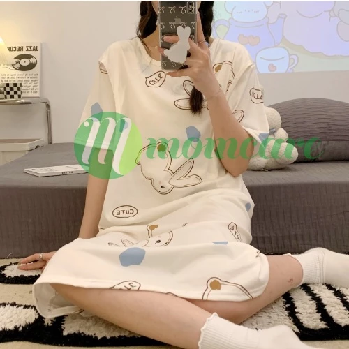 Váy đầm ngủ bầu váy sau sinh cho con bú VN20 - Đồ bầu mặc ở nhà dễ thương - Thời trang bà bầu mùa hè đẹp giá rẻ