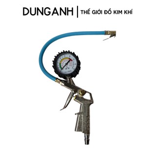 Tay bơm lốp xe ô tô, xe máy Kim Khí Dung Anh đầu vòi bơm xe có đồng hồ