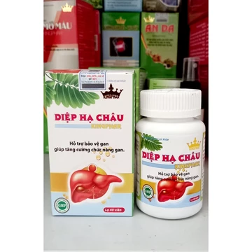 Viên uống Diệp Hạ Châu Kingphar - Giúp bổ gan , tăng cường chức năng gan , hạ men gan - Hộp 40 viên.