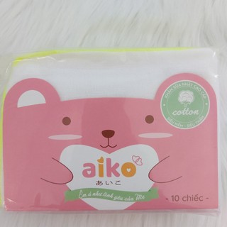 Combo 10 khăn sữa Nhật  Aiko 3 lớp, 4 lớp 100% sợi Cotton cao cấp
