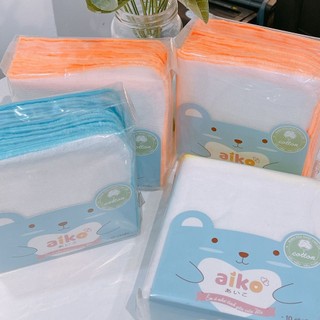 Combo 10 khăn sữa Nhật  Aiko 3 lớp, 4 lớp 100% sợi Cotton cao cấp