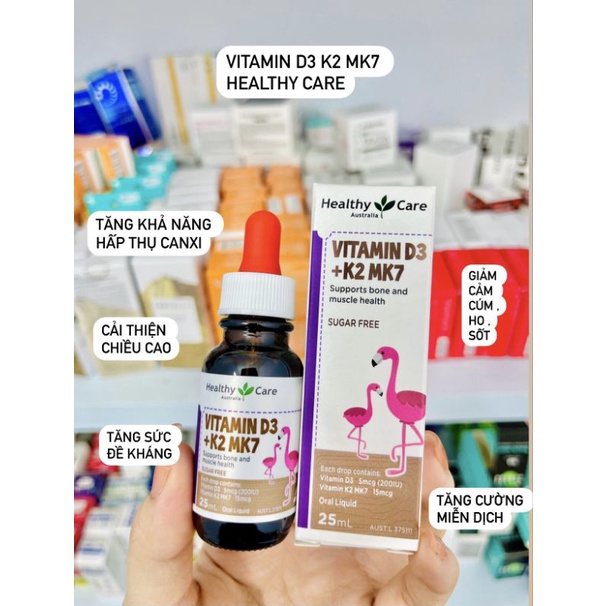 Vitamin D3 K2 Mk7 Healthy Care Shopee Việt Nam