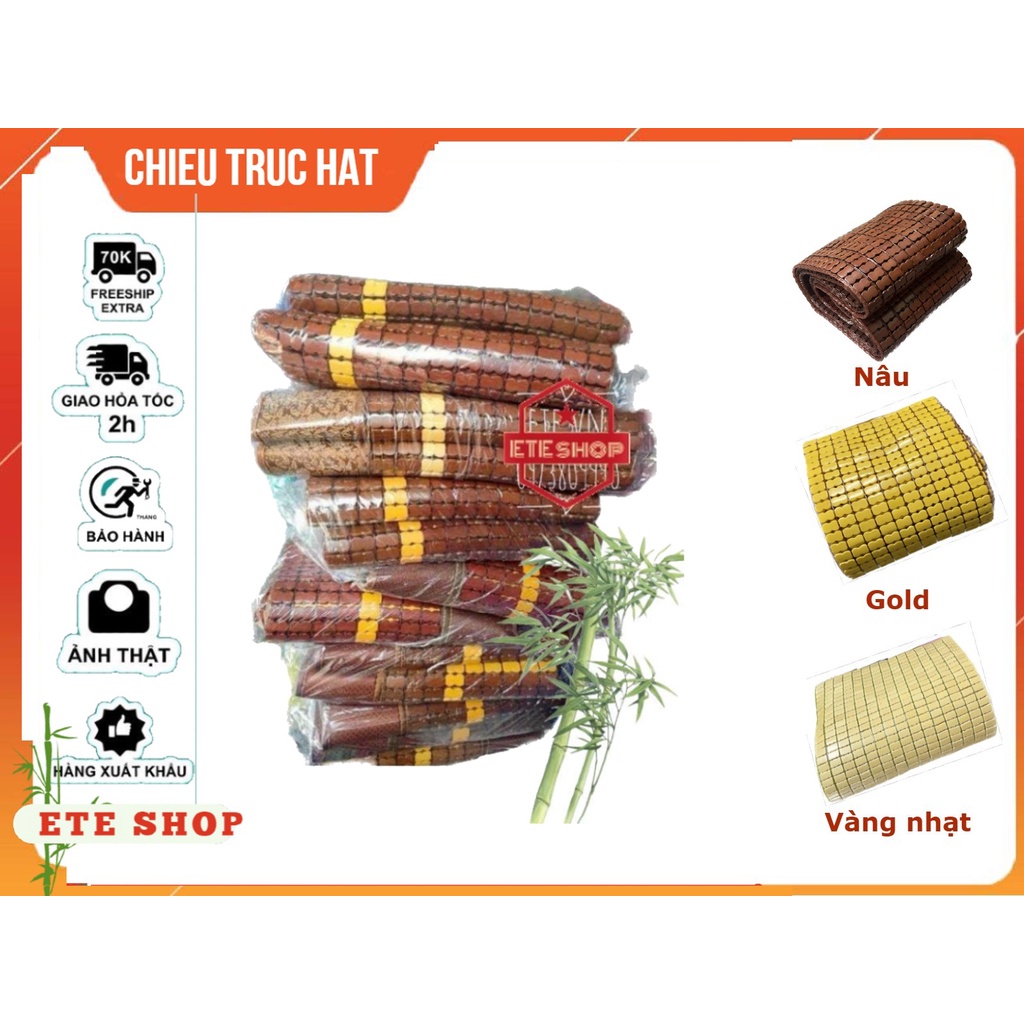 Chiếu trúc chiếu tre cao cấp giường đơn, giường đôi, rất mát, sạch, bền, an toàn, hạt trúc tự nhiên