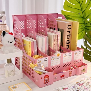 Kệ Sách Để Bàn Đứng Cho Bé Mini Nhựa Tổ Ong Cute Timo DDT02