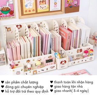 Kệ Sách Để Bàn Đứng Cho Bé Mini Nhựa Tổ Ong Cute Timo DDT02