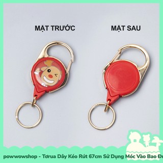 Tơrua Dây Kéo Rút 67cm Sử Dụng Móc Bao Đựng Thẻ Nhân Viên Phong Cách Hình Thú Animal Cute Đáng Yêu