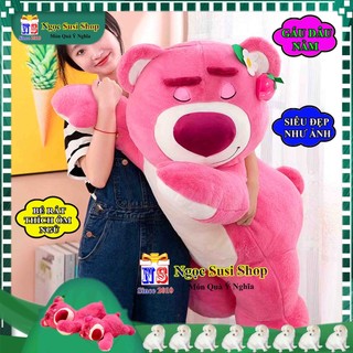 GẤU BÔNG GẤU DÂU LOTSO NẰM CAO CẤP SIÊU MỀM MỊN ĐỦ SIZE - THÚ BÔNG GẤU DÂU NẰM ĐẸP NHƯ ẢNH