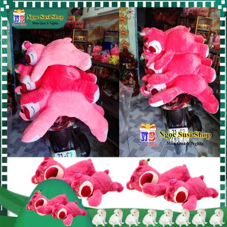 GỐI ÔM THÚ BÔNG GẤU DÂU LOTSO NẰM ĐỦ SIZE RẤT NHẸ SIÊU MỊN - GẤU BÔNG GẤU DÂU CAO CẤP HÀNG CHUẨN NHƯ ẢNH