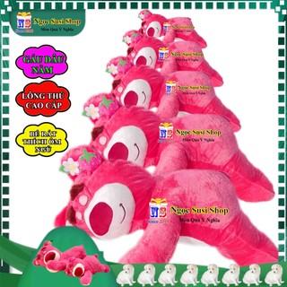 THÚ NHỒI BÔNG GẤU DÂU LOTSO NẰM HÀNG CAO CẤP RẤT MỀM MỊN ĐỦ SIZE - GẤU BÔNG GẤU DÂU SIÊU NHẸ ĐẸP NHƯ ẢNH