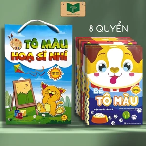 Sách Bé Tô Màu Cho Bé (Túi 8 Cuốn Tô Màu Hoạ Sĩ Nhí)