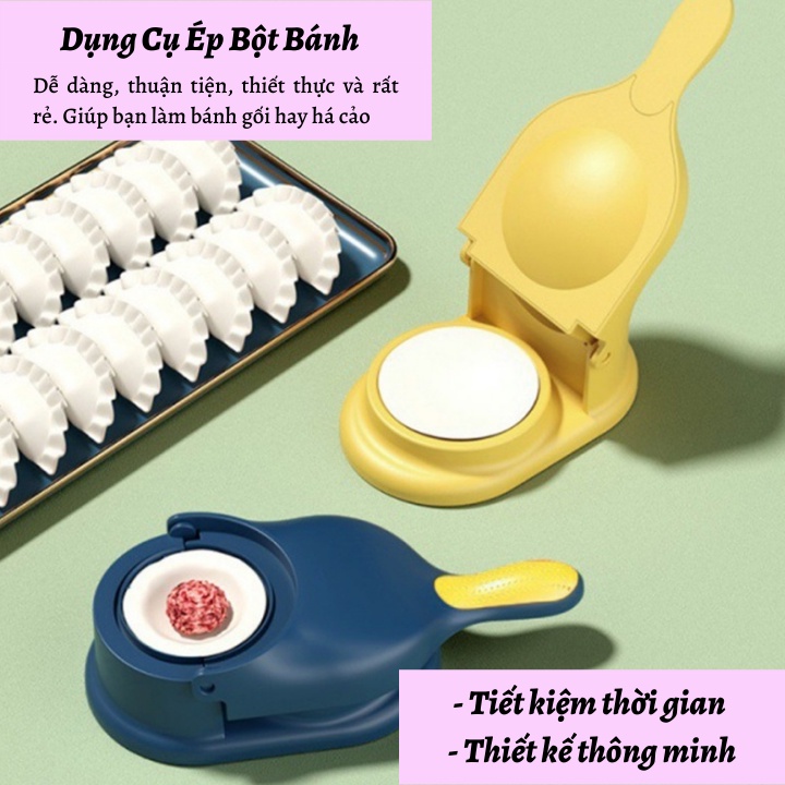 Dụng Cụ Ép Bột Bánh Siêu Nhanh, Khuôn Làm Bánh Bao, Bánh Há Cảo Tích ...