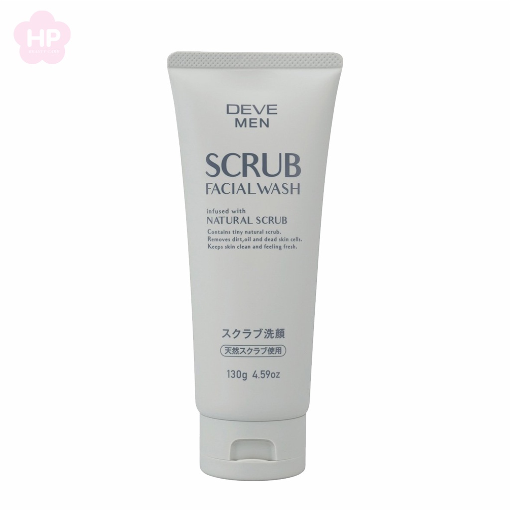 Sữa Rửa Mặt Tẩy Tế Bào Chết Dành Cho Nam Deve Men Hạt Scrub (130g)
