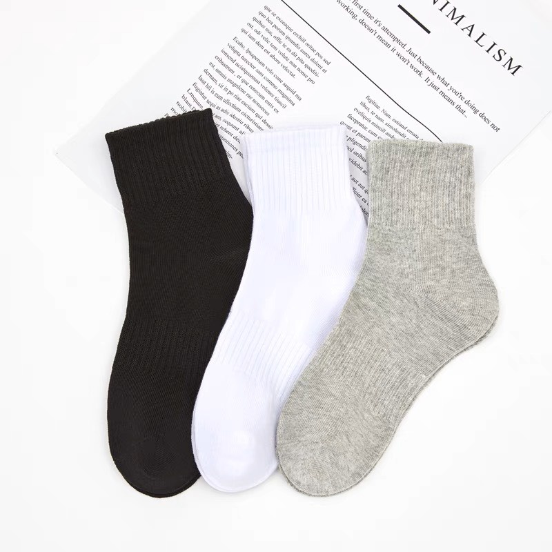 Ảnh Tất nam cổ thấp G2 bằng cotton thấm hút mồ hôi co giãn tốt màu sắc basic dễ phối đồ 3