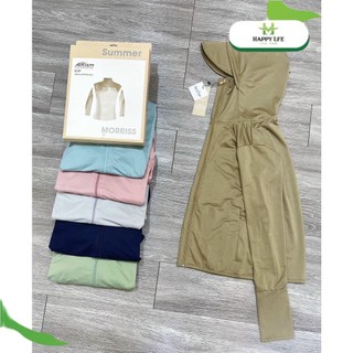 Áo chống nắng nữ 2 lớp, áo chống nắng dài nữ chống tia UV UPF 50+ Morriss công nghệ Airism