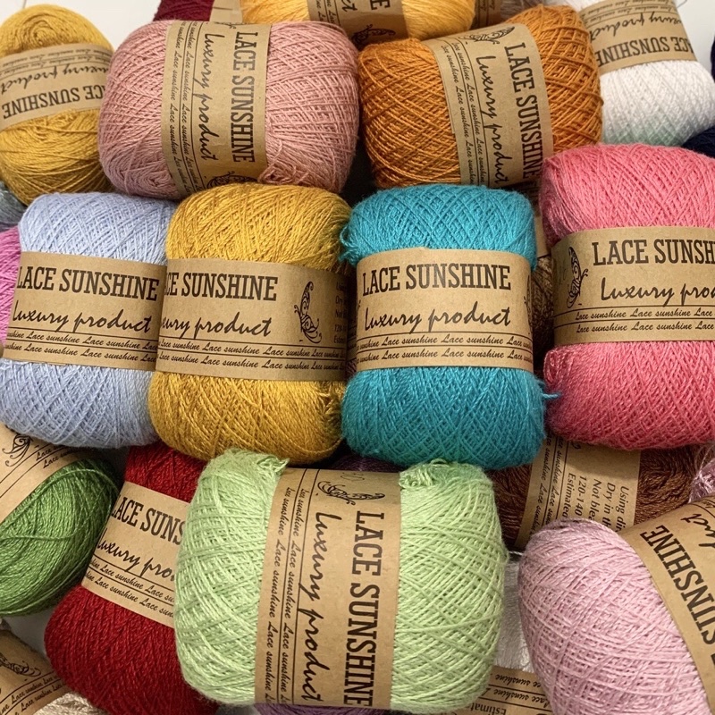 Sợi Lace Sunshine 4s màu 100gr mã số 1 - 48 | Shopee Việt Nam