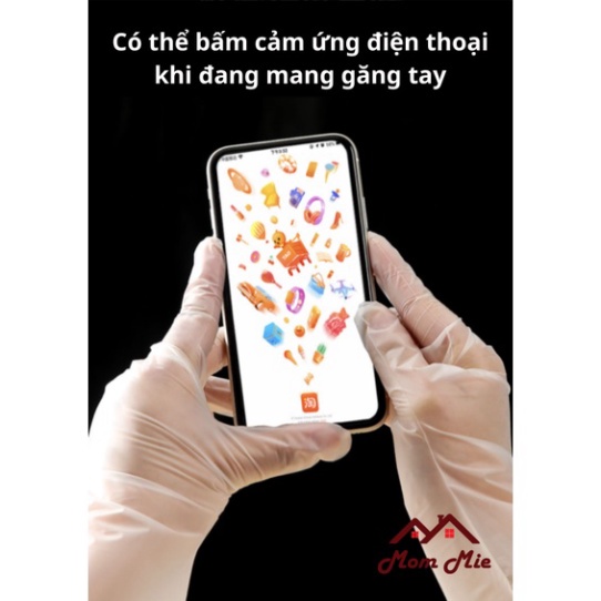 Hộp 100 chiếc găng tay Victoria Bay nấu ăn TPE siêu dai tiện lợi.
