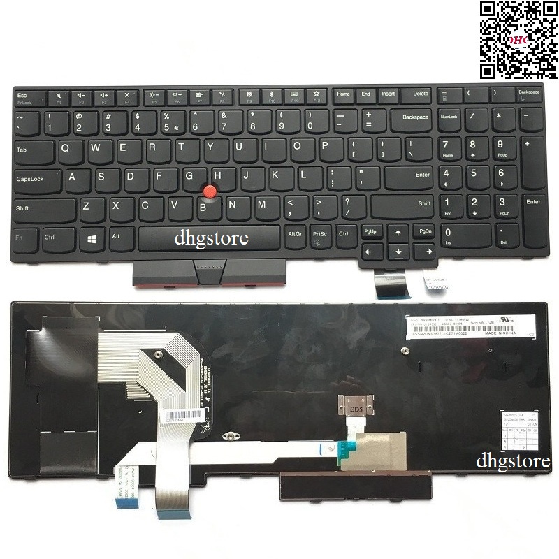 Touche De Clavier AZERTY Français Pour Lenovo ThinkPad P51s P52s T570 Etc.