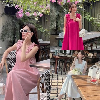 [V1.406] Váy Maxi Dây Bèo Dáng Suông Form Dài 3 Màu, Đầm Maxi Có Ảnh Thật