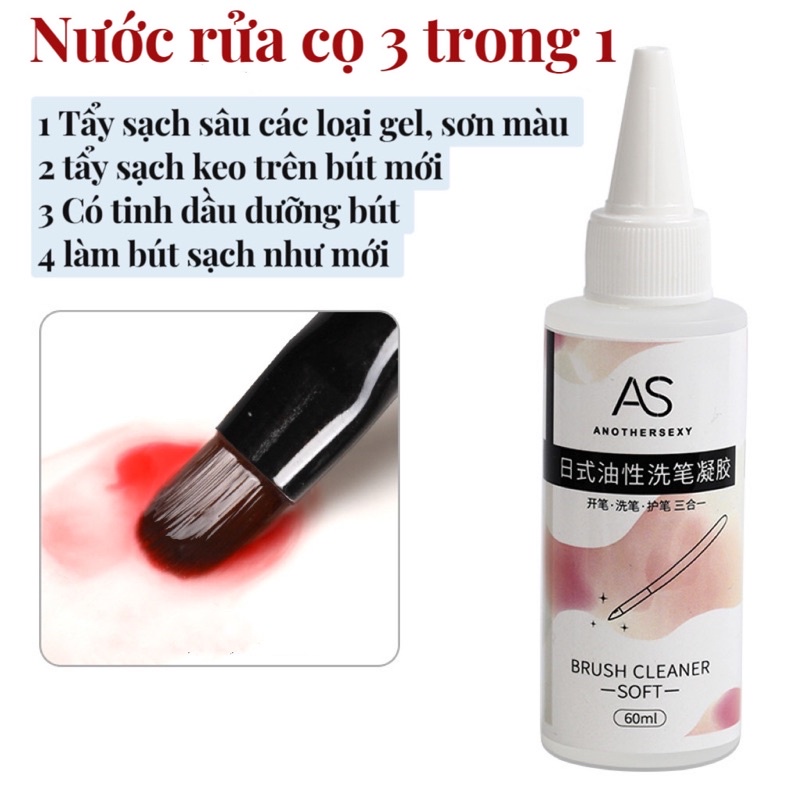 Dụng dịch nước rửa cọ 3 trong 1 tẩy sạch đầu bút | Shopee Việt Nam