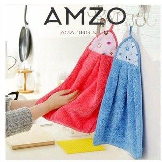 AMZO_ KHĂN LAU NHÀ BẾP CÓ QUAI TREO SIÊU THẤM HÚT