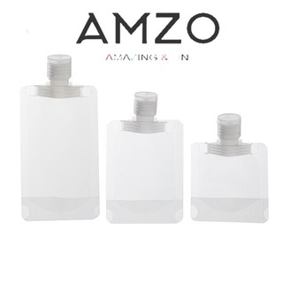 AMZO_SET 3 TÚI CHIẾT MỸ PHẨM DU LỊCH ĐỰNG DẦU GỘI, DẦU XÃ, SỮA TẮM TIỆN LỢI CÓ THỂ TÁI SỬ DỤNG