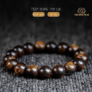 Vòng Gỗ Trầm Hương Sánh Chìm Trầm Hương Yên Lộc Trầm Hương Đủ Kích Thước Nam Nữ THYL030