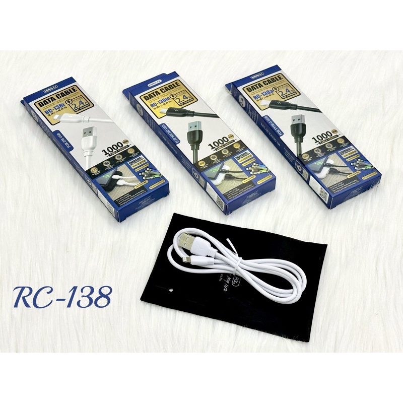 Cáp sạc Remax RC-138 dòng sạc 2.4A | Shopee Việt Nam