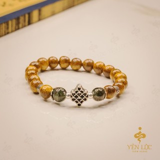 Vòng Tay Trầm Hương Đồng Tâm Song Hỷ - Mẫu Nữ - Size 8mm