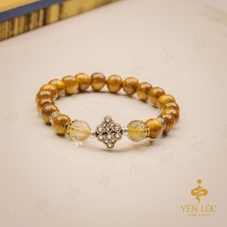 Vòng Tay Trầm Hương Đồng Tâm Song Hỷ - Mẫu Nữ - Size 8mm