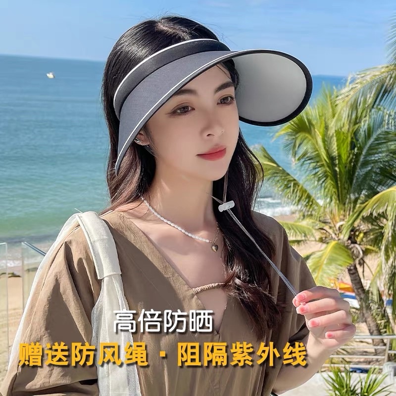 Nón vành rộng hở chóp chống nắng chất mềm dễ đội , phụ kiện thời trang nữ rẻ