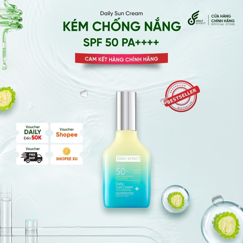 🆗.(Đã bán 410) Kem Chống Nắng DAILY EFFECT 50ml - Daily Sun Cream SPF 50++