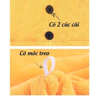 Khăn cuốn tóc gội đầu chùm khô đầu sau tắm siêu thấm nước hoa cúc
