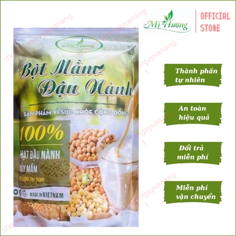 🆗.(Đã bán 34) [Mẫu Mới 2023] Bột Mầm Đậu Nành Tăng Vòng 1 Mị Hương - 100% Hạt đậu nành nảy mầm