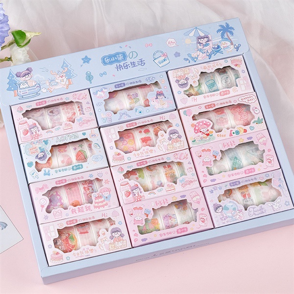 3 Set 4 Băng Dính Washi Dễ Thương