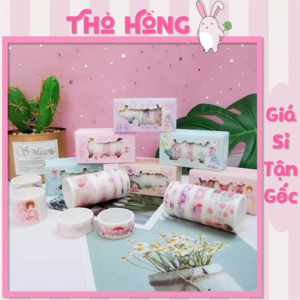 3 Set 4 Băng Dính Washi Dễ Thương