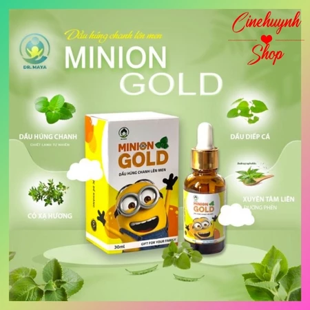 TINH DẦU HÚNG CHANH LÊN MEN MINION GOLD 30ML