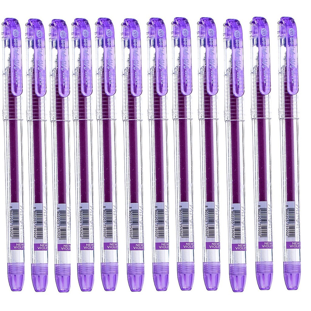 Ảnh Hộp 12 Viết Nước MyGel Ngòi 0.5mm Đông A ( xanh, tím, đỏ, đen ) - Chính hãng 1