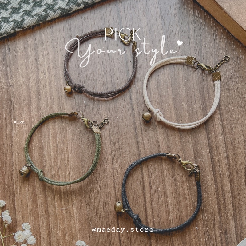 Vòng tay Iku - Vòng thắt gắn chuông leng keng