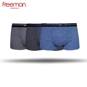 Combo 3 Quần lót boxer đùi FREEMAN chất liệu thun lạnh co giãn tốt, thiết kế trẻ trung thoải mái BO508