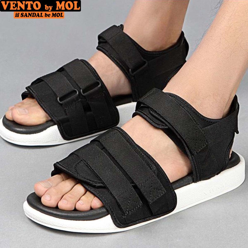 Ảnh Sandal nam nữ unisex Vento quai ngang NV1019B màu đen | Vento  NV1019 SD1019 2